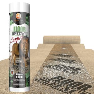 Alphachem Floor Defence - Contractors Carpet Protector - 600mm x 25m
