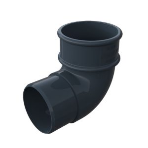 FreeFlow 68mm Round Downpipe 90° Offsett Bend Anthracite Grey (FRR524AG)