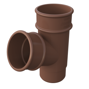 FreeFlow 68mm Round Downpipe 112° Branch Brown (FRR529LB)