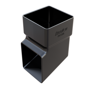 FreeFlow 65mm Square Downpipe Shoe Anthracite Grey (FRS528AG)