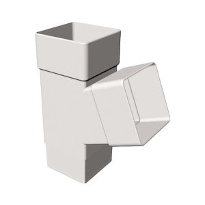 FreeFlow 65mm Square Downpipe 112° Branch White (FRS529)