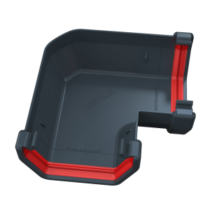 FreeFlow 114mm Square Gutter 90° Angle Anthracite Grey (FRS603AG)