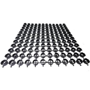 GRASSRINGS Black Grass Protection System - 30mm x 500mm x 500mm - Pack of 4 (1m2)