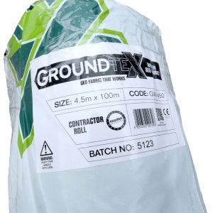 GROUNDTEX Woven Geo Fabric - 4.5m x 100m Contractor Roll (Folded)