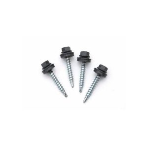 10 x Corotile Lightweight Metal Roof Sheet Fixing Screws - Charcoal
